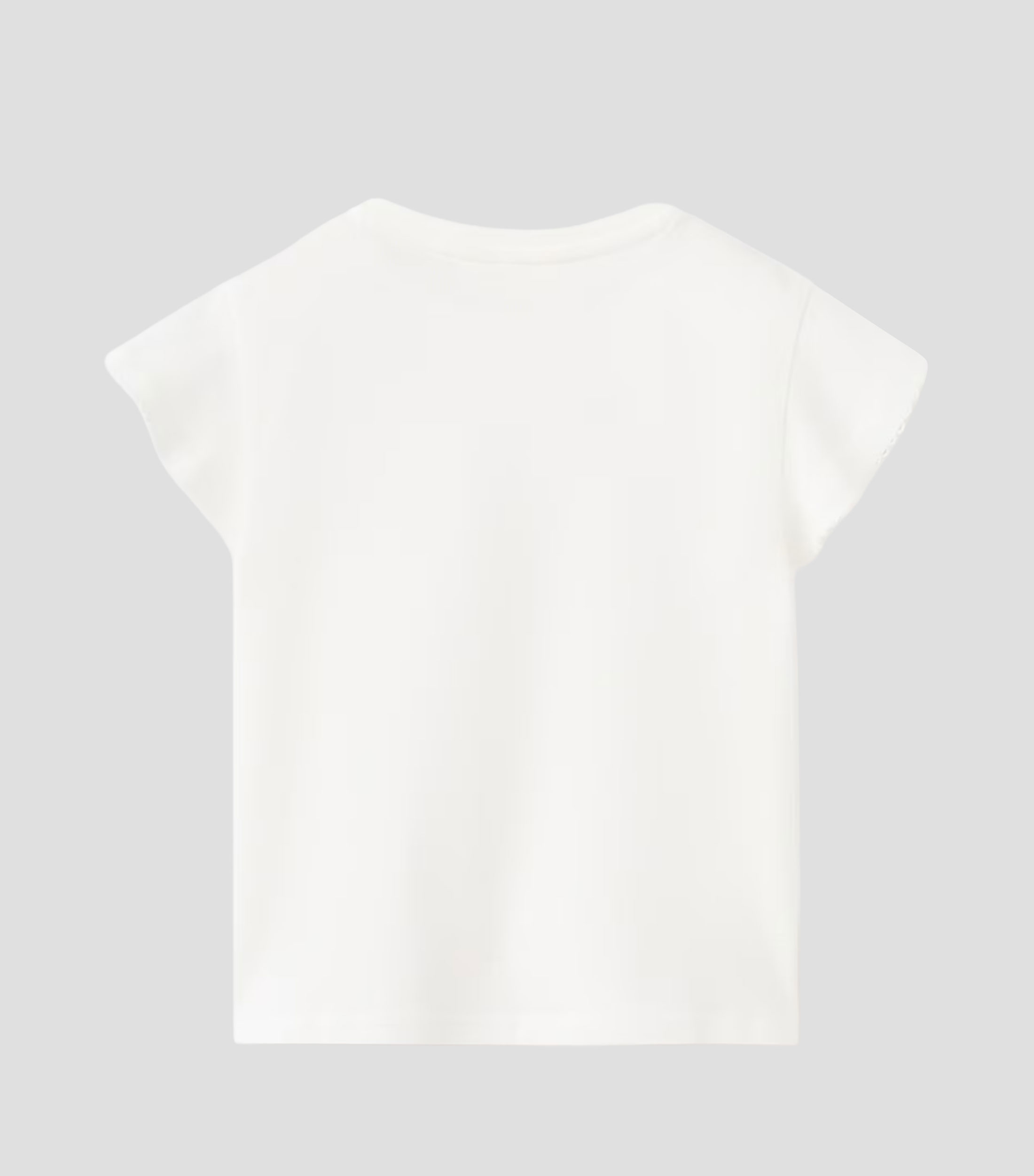 Playera cuello redondo manga corta lisa Niña